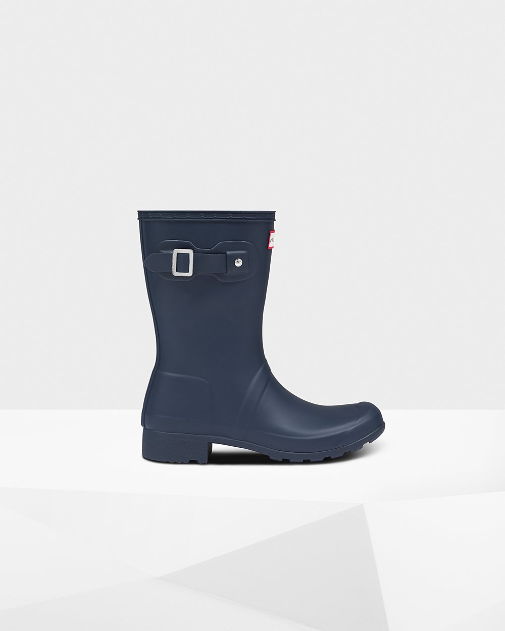 Womens Short Rain Boots - Hunter Original Tour Foldable (63GFQRUJL) - Navy